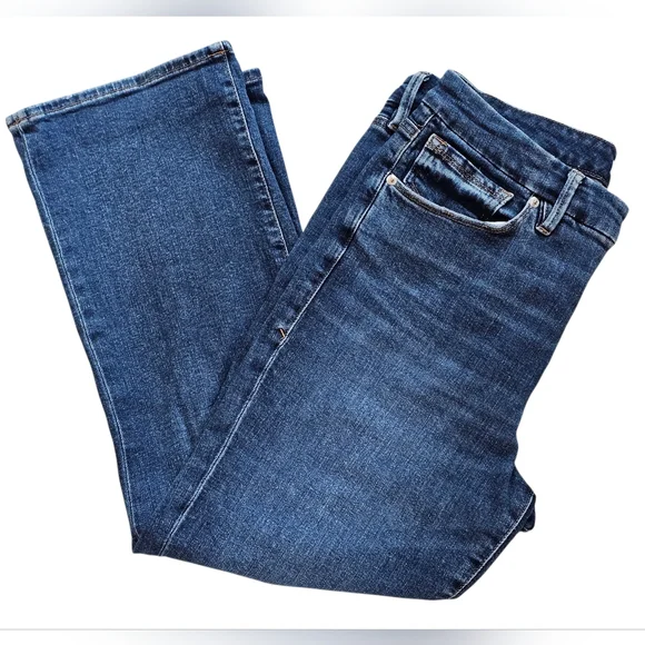 Good American Good Legs Cropped Mini Boot High Rise Jeans 12/31. - Picture 5 of 14